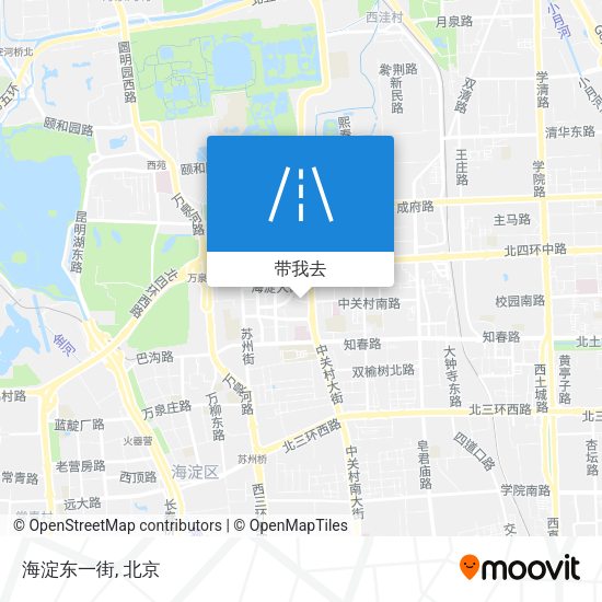 海淀东一街地图