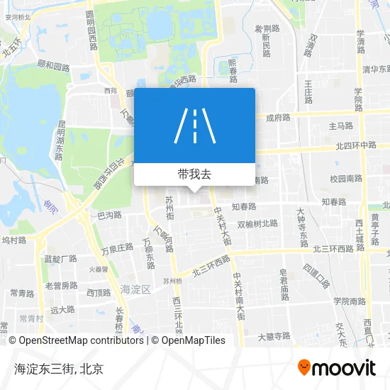 海淀东三街地图