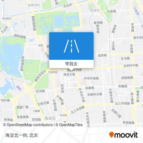 海淀北一街地图