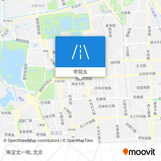 海淀北一街地图