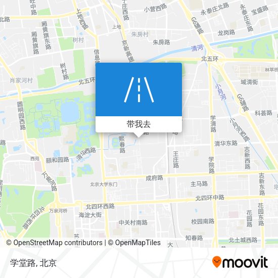 学堂路地图