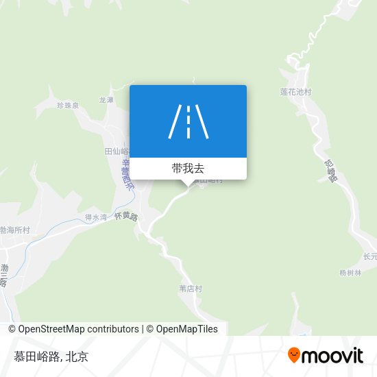慕田峪路地图