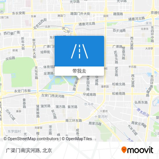 广渠门南滨河路地图