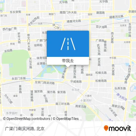 广渠门南滨河路地图