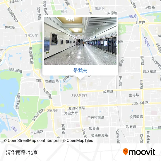 清华南路地图