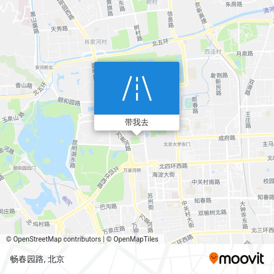 畅春园路地图