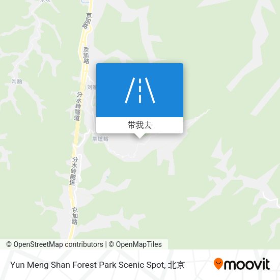 Yun Meng Shan Forest Park Scenic Spot地图