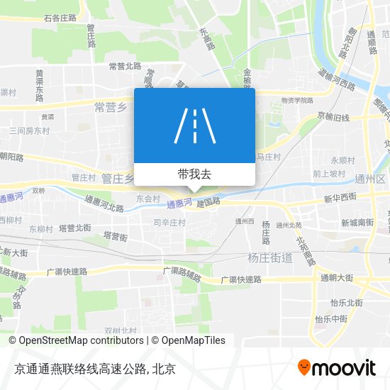 京通通燕联络线高速公路地图