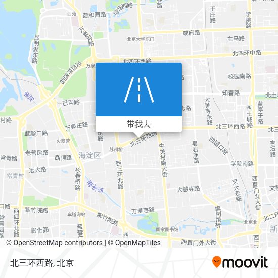 北三环西路地图