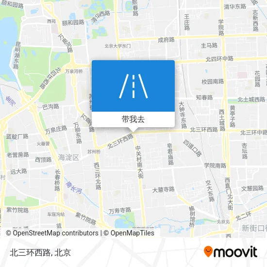 北三环西路地图