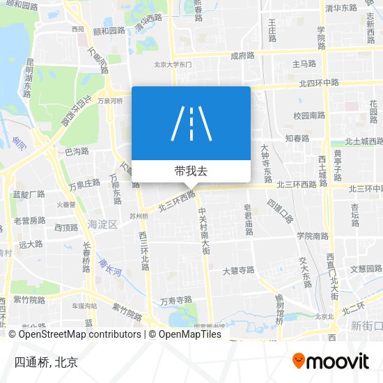 四通桥地图