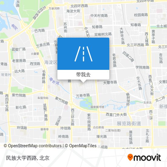 民族大学西路地图