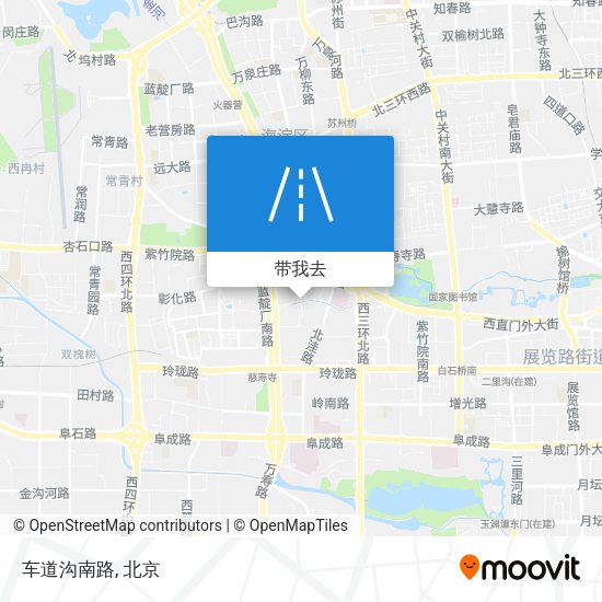 车道沟南路地图