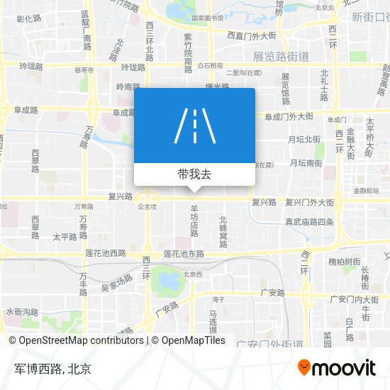 军博西路地图