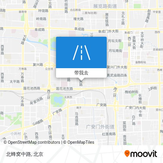 北蜂窝中路地图