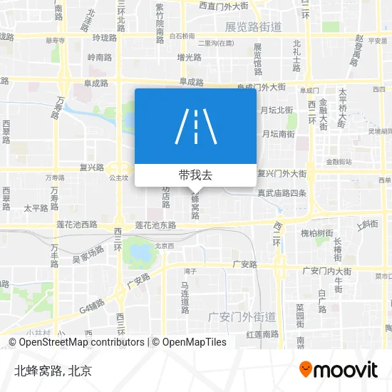 北蜂窝路地图