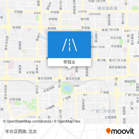 羊坊店西路地图