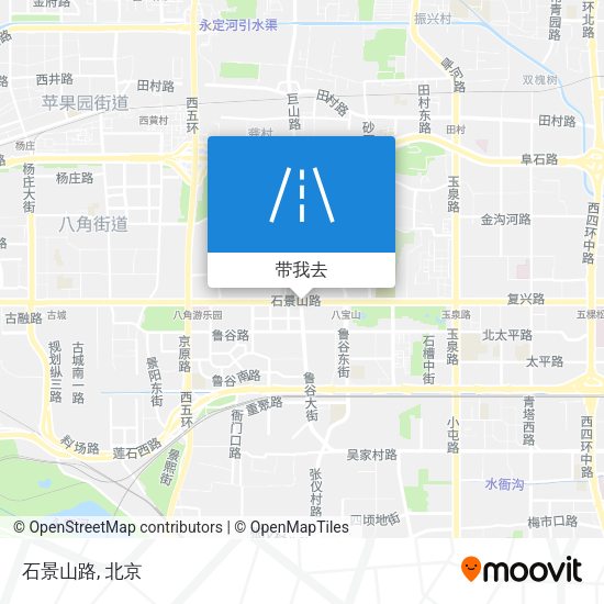 石景山路地图