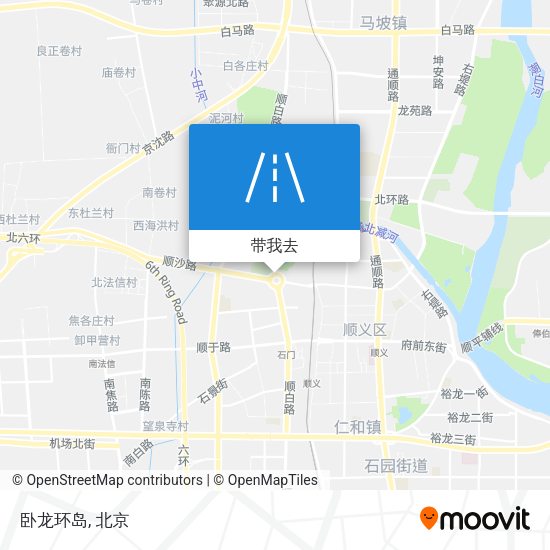 卧龙环岛地图