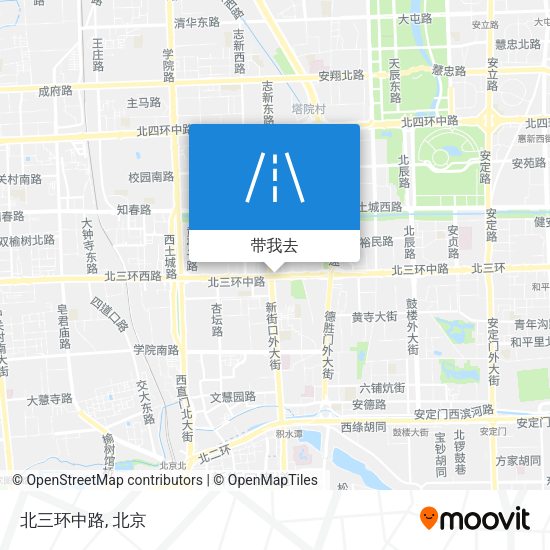 北三环中路地图