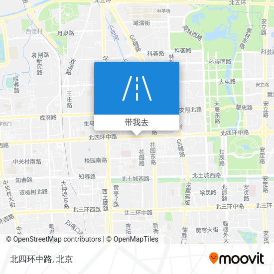 北四环中路地图
