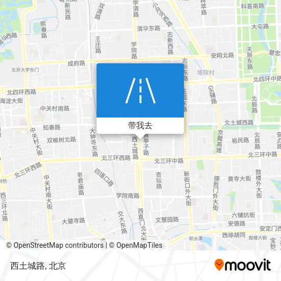 西土城路地图