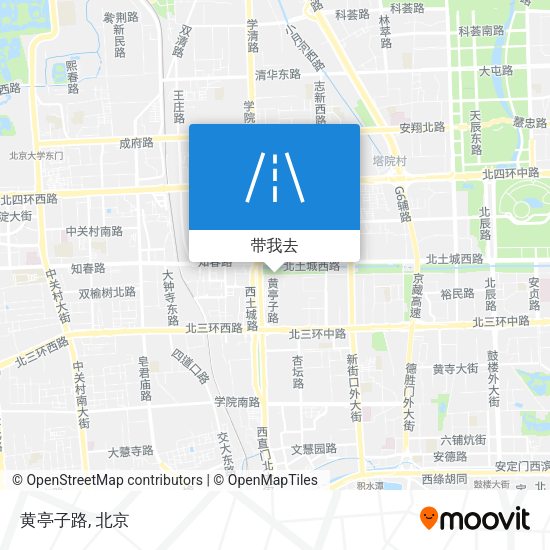 黄亭子路地图