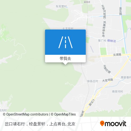 岔口请右行，经盘景轩，上点将台地图