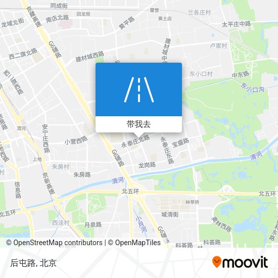 后屯路地图