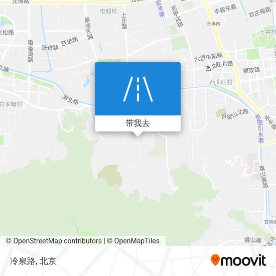 冷泉路地图