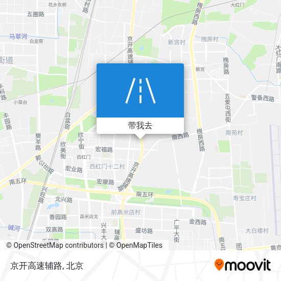 京开高速辅路地图