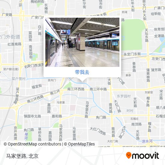 马家堡路地图