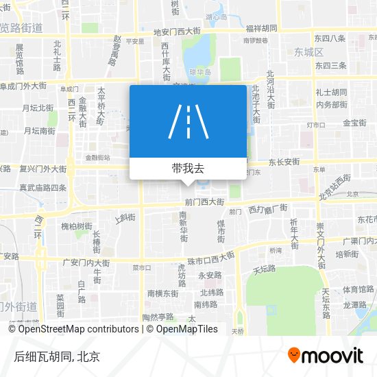 后细瓦胡同地图