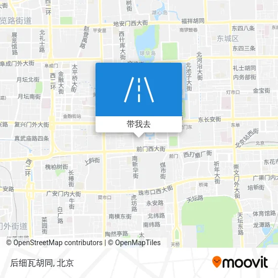 后细瓦胡同地图