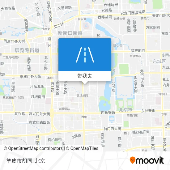 羊皮市胡同地图
