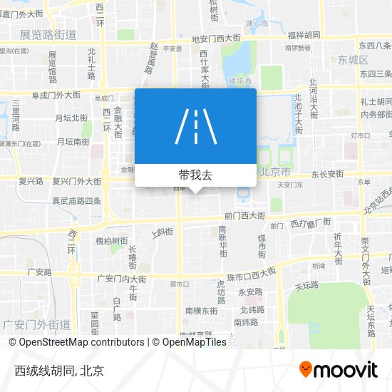 西绒线胡同地图