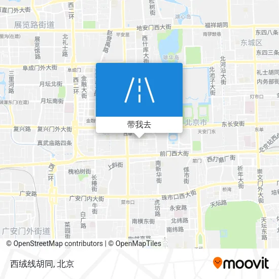 西绒线胡同地图