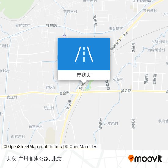 大庆-广州高速公路地图