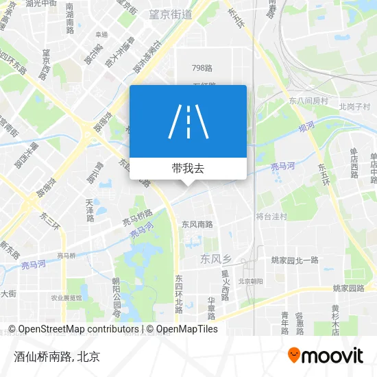 酒仙桥南路地图