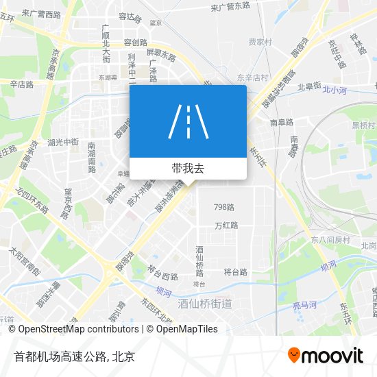 首都机场高速公路地图