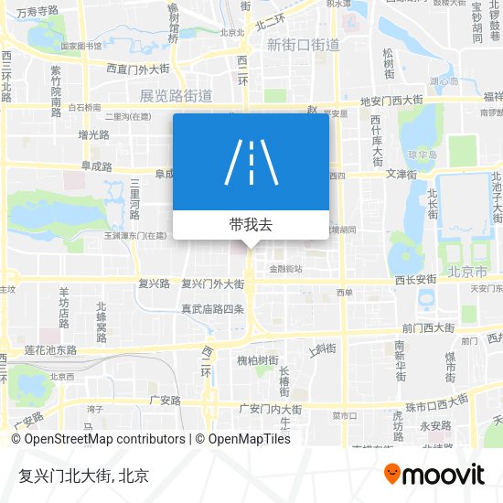 复兴门北大街地图