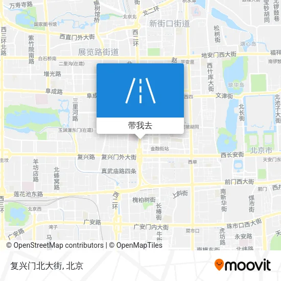 复兴门北大街地图