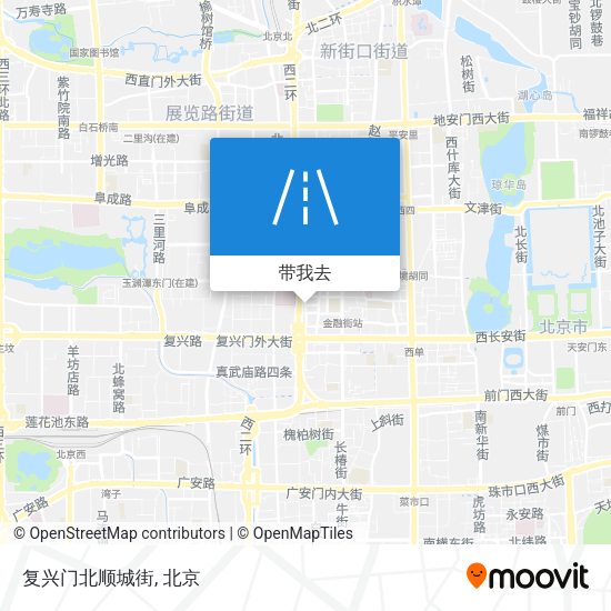 复兴门北顺城街地图