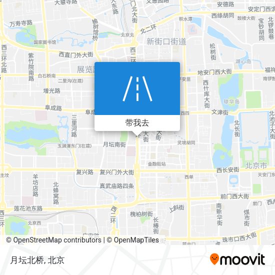 月坛北桥地图