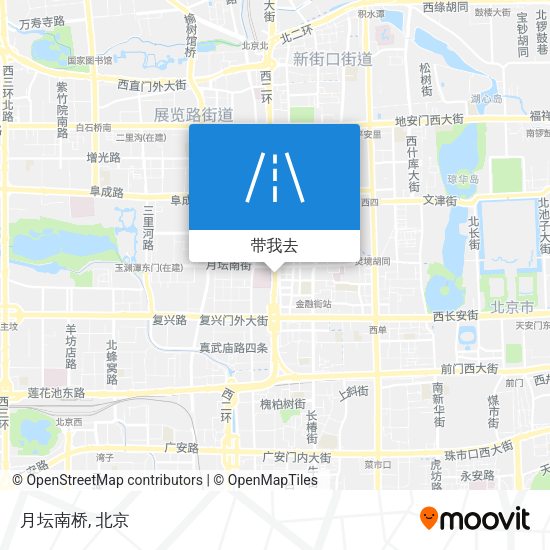 月坛南桥地图