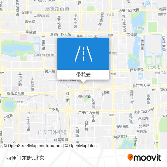西便门东街地图