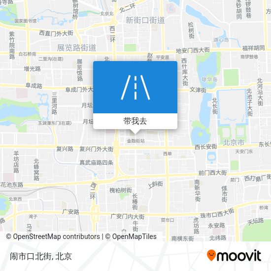 闹市口北街地图