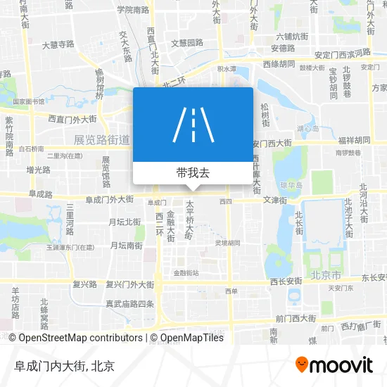 阜成门内大街地图