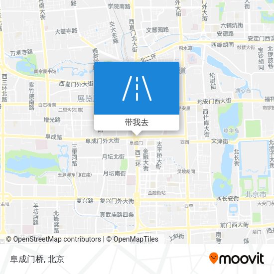 阜成门桥地图