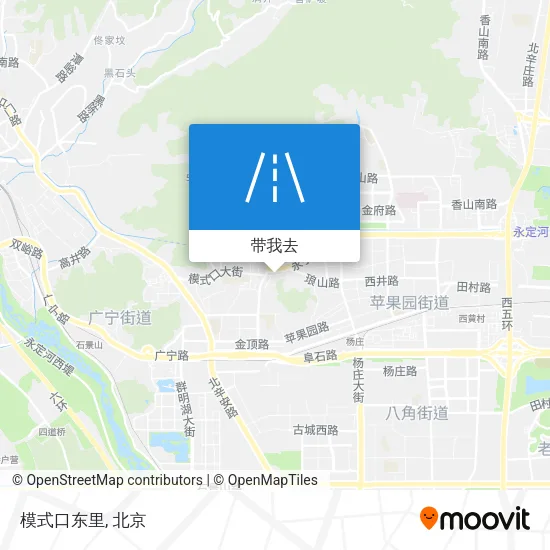 模式口东里地图
